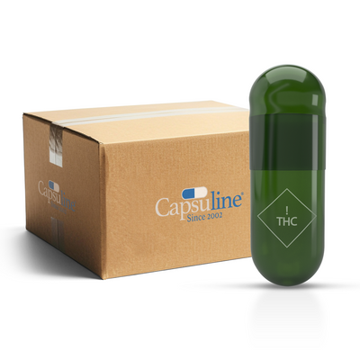 Custom Empty Vegetarian Capsule with Printed Logo Size 00 - (Box of 75,000)