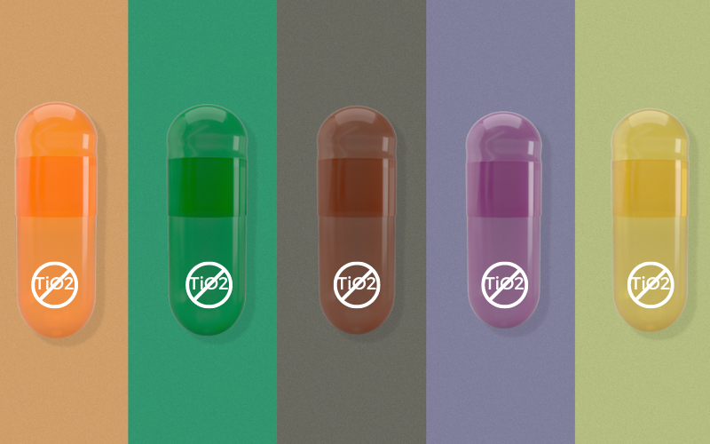 TiO2 Free Capsules