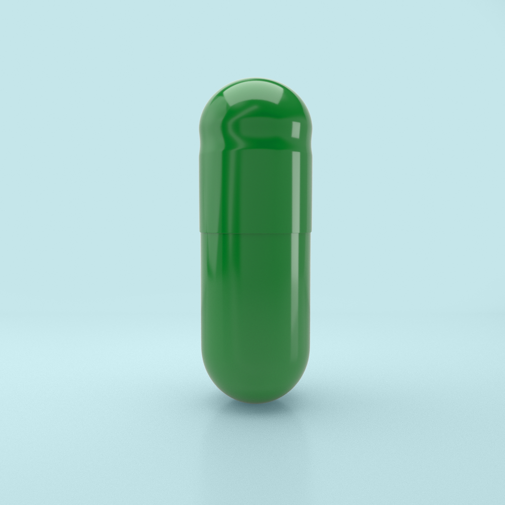 Mint Flavored Gelatin Capsules Size 0 Green/Green (Box of 100,000) - Mint