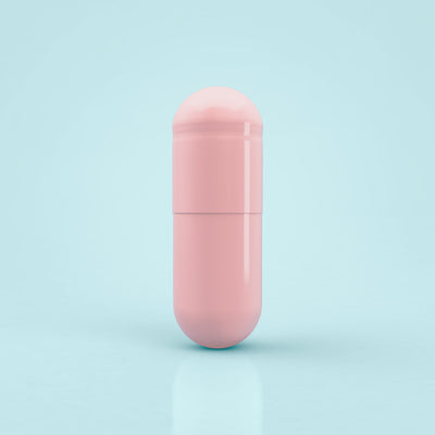 Colored Size 00 Empty Vegetarian Capsules by Capsuline - Pink/Pink (Box of 75,000) - Translucent Pink
