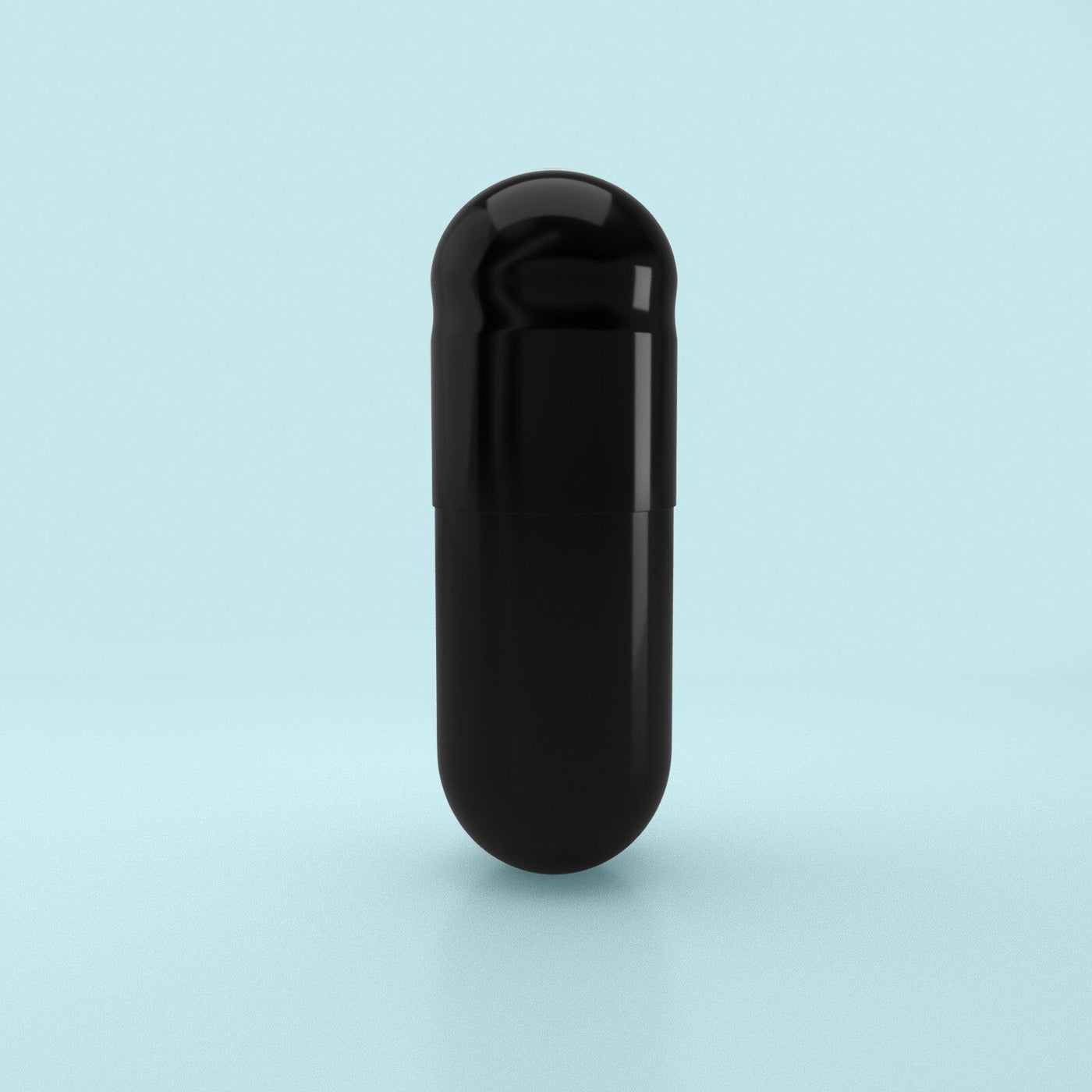 Titanium Dioxide (TiO2) Free - Carbon Black Colored Vegetarian Capsules Size 0 - Black/Black - (Box of 100,000) - Black