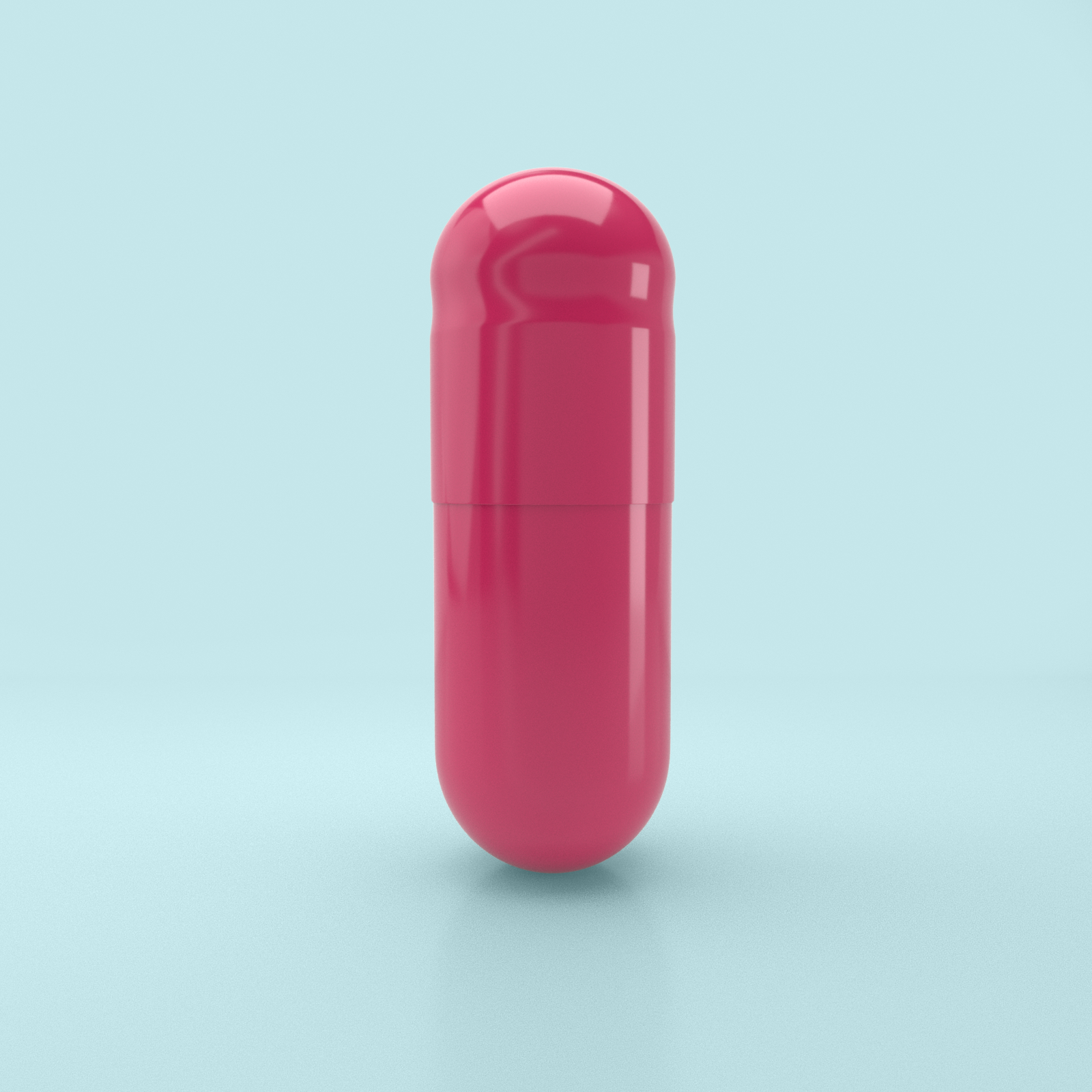 Colored Gelatin Capsules Size 1 Pink/Pink (Box of 125,000) - Pink