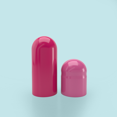 Colored Gelatin Capsules Size 00 Pink/Pink (Box of 75,000) - Pink/Pink