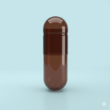 Capsuline Brown Carrot Natural Colorant Empty Vegetarian Capsules Size 1 – Brown/Brown – TiO2 - Free (Box of 125,000)