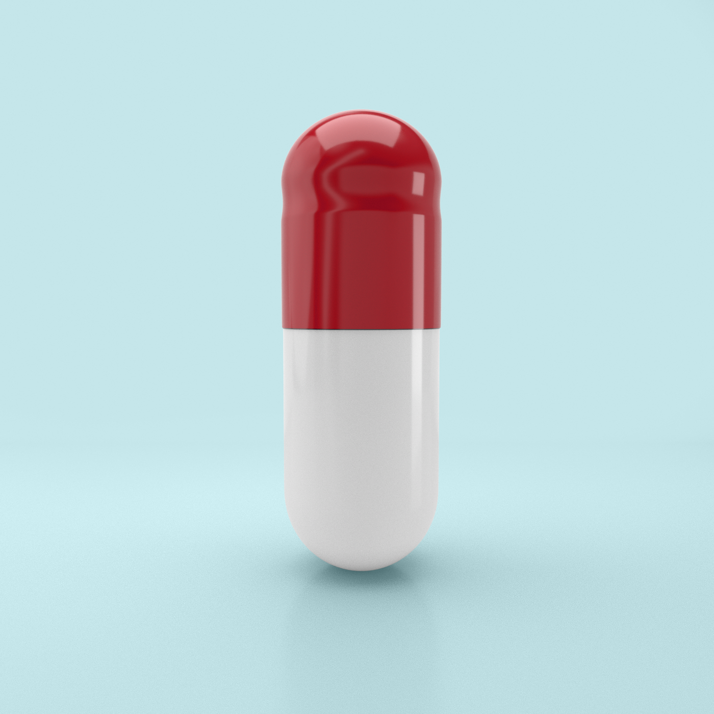 Colored Gelatin Capsules Size 0 Red/White (Box of 100,000) - Red/White