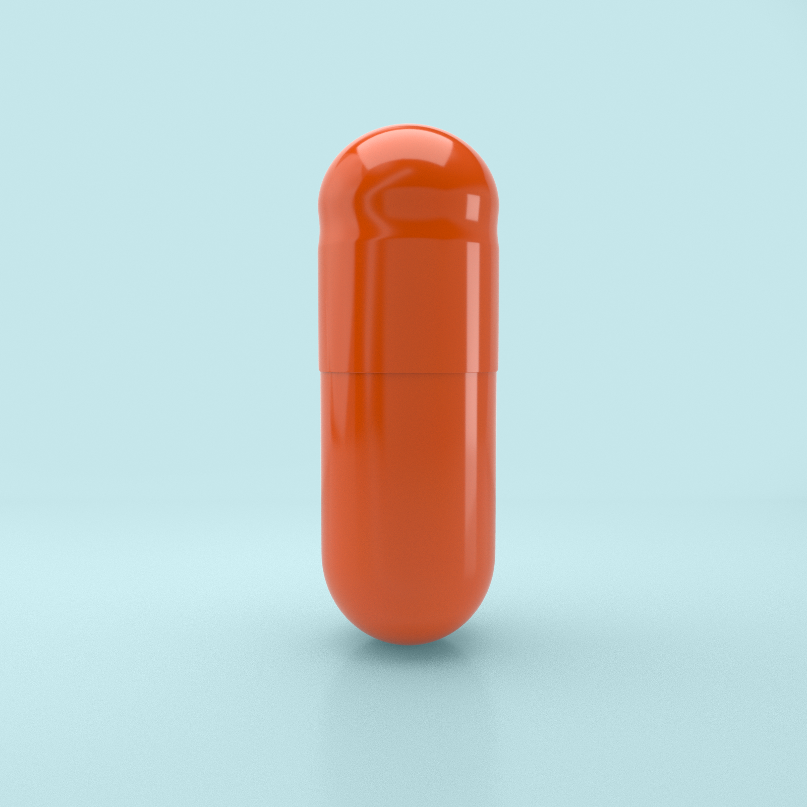 Orange Flavored Gelatin Capsules Size 0 Orange/Orange (Box of 100,000) - Orange