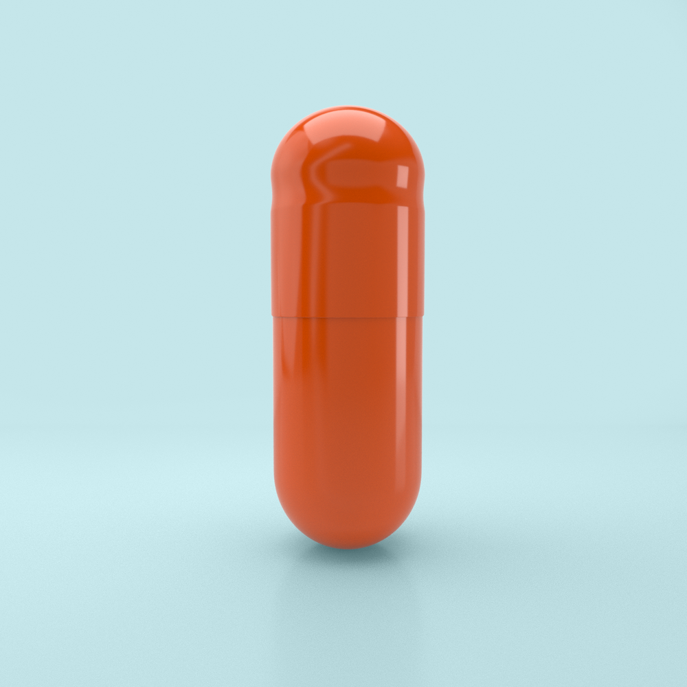 Orange Flavored Gelatin Capsules Size 0 Orange/Orange (Box of 100,000) - Orange