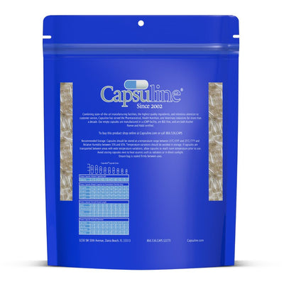 Clear Size 000 Empty Vegetarian Capsules by Capsuline - 100 Count - 100