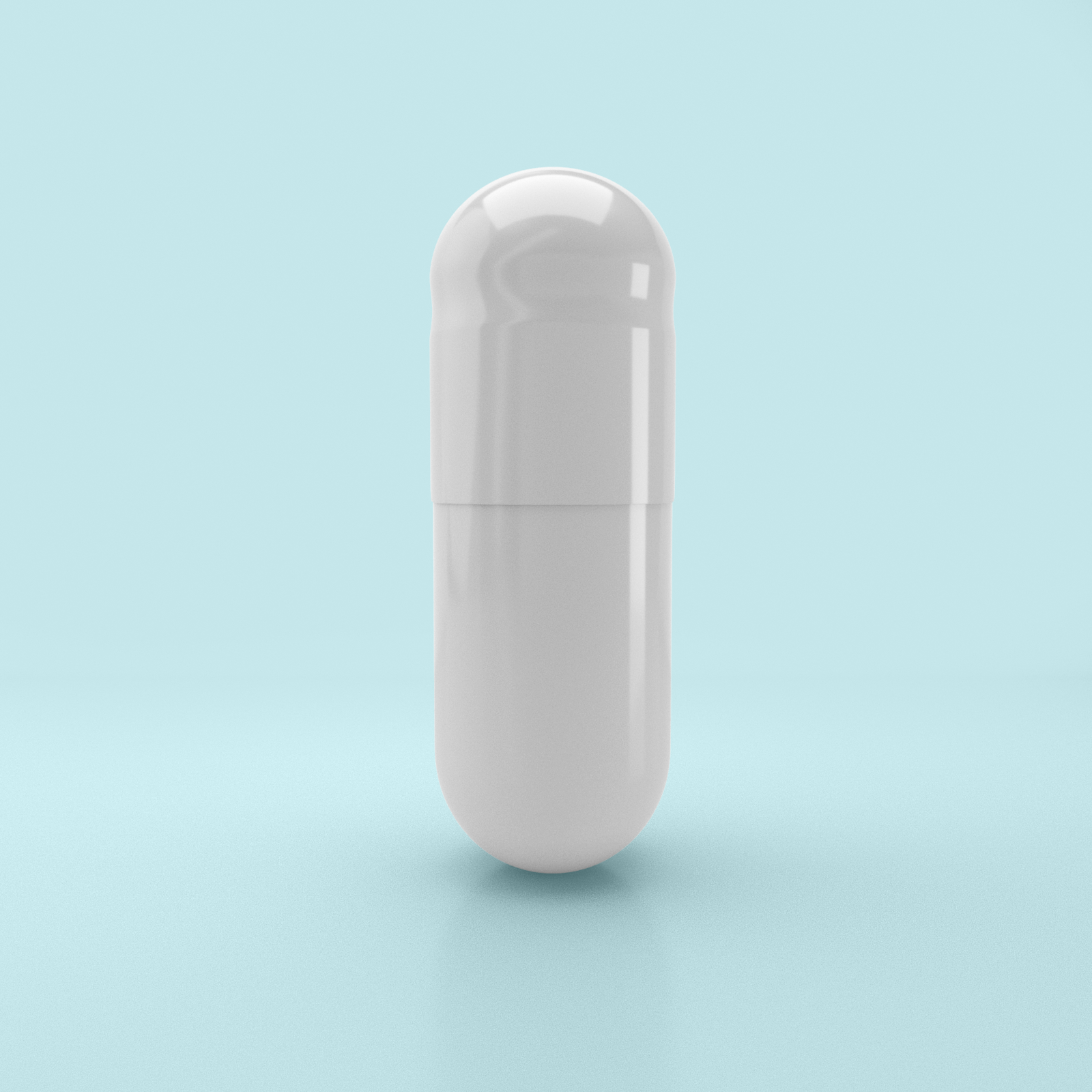 Colored Size 1 Empty Vegetarian Capsules by Capsuline - White/White (Box of 125,000) - White