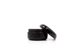Capsuline 2oz Double Wall Low Profile Black Jar with Lid