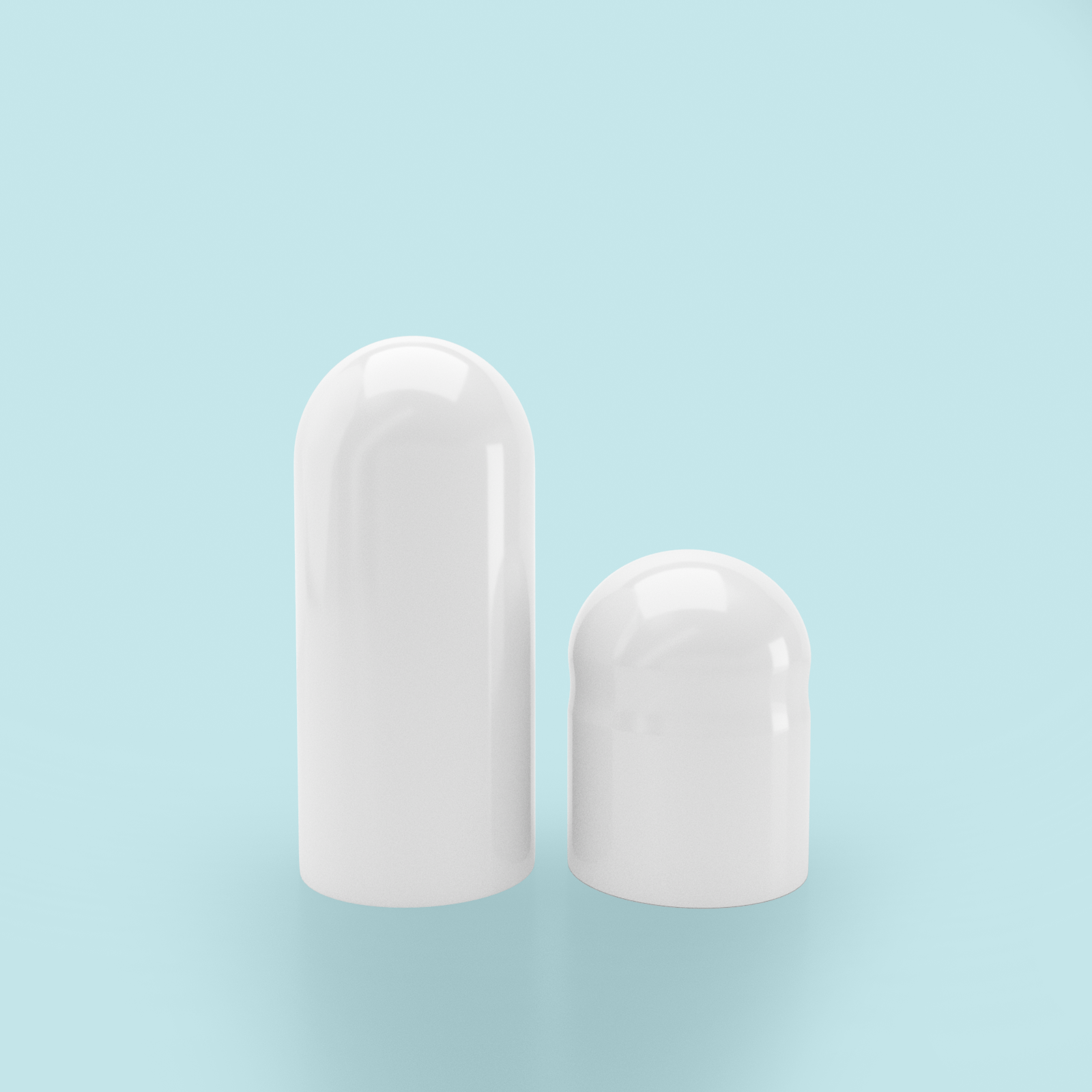 White Vegetarian Capsules <br> Size 2 - Box of 175,000