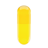 Capsuline Safflower Natural Colorant  Empty Vegetarian Capsules Size 0 - Yellow/Yellow - TiO2-Free (Box of 100,000)