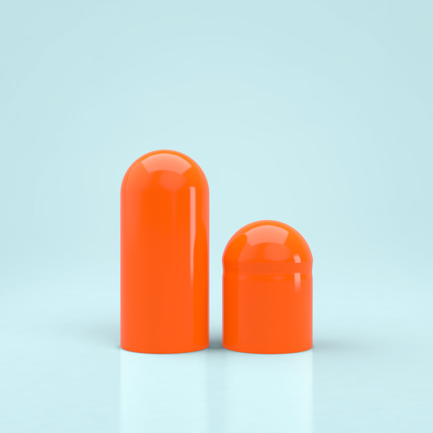 Colored Gelatin Capsules Size 00 Orange/Orange (Box of 75,000) - Orange