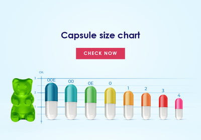 Empty capsule size chart